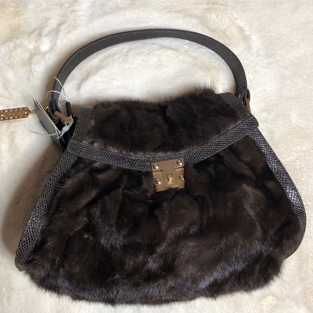 PULICATI MINK FUR HANDBAG